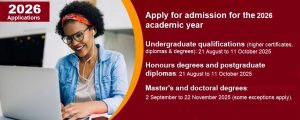 UNISA Online Application 2026-2027 - UNISA